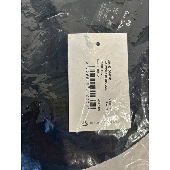 NEW Paul Smith Zebra Navy Bucket Hat- Navy size S - Picture 7 of 7